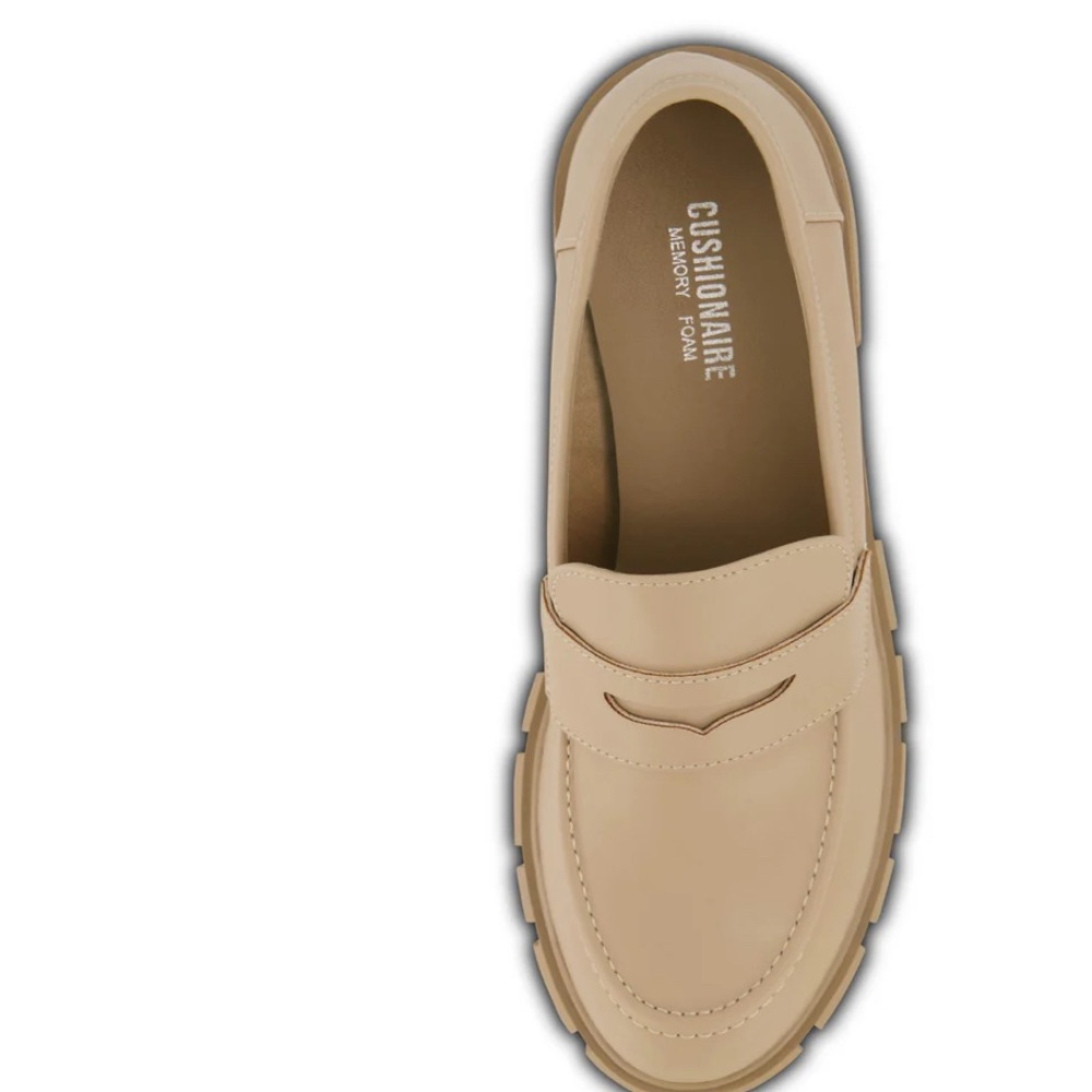 CREAM TAN PLATFORMED LOAFERS - Picture 3 of 12